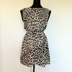 H&M Leopard Print Sleeveless Dress – Size 6
